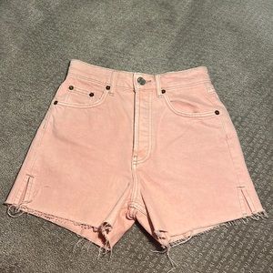 NWOT Zara Pale Pink Denim Shorts